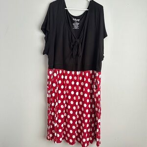 Torrid Disney size 6 Minnie Mouse dress knee length polka dot 6x womens 6xl